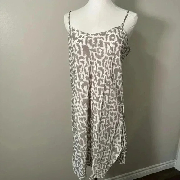 Vintage handmade animal print slip dress lingerie L - Picture 3 of 6